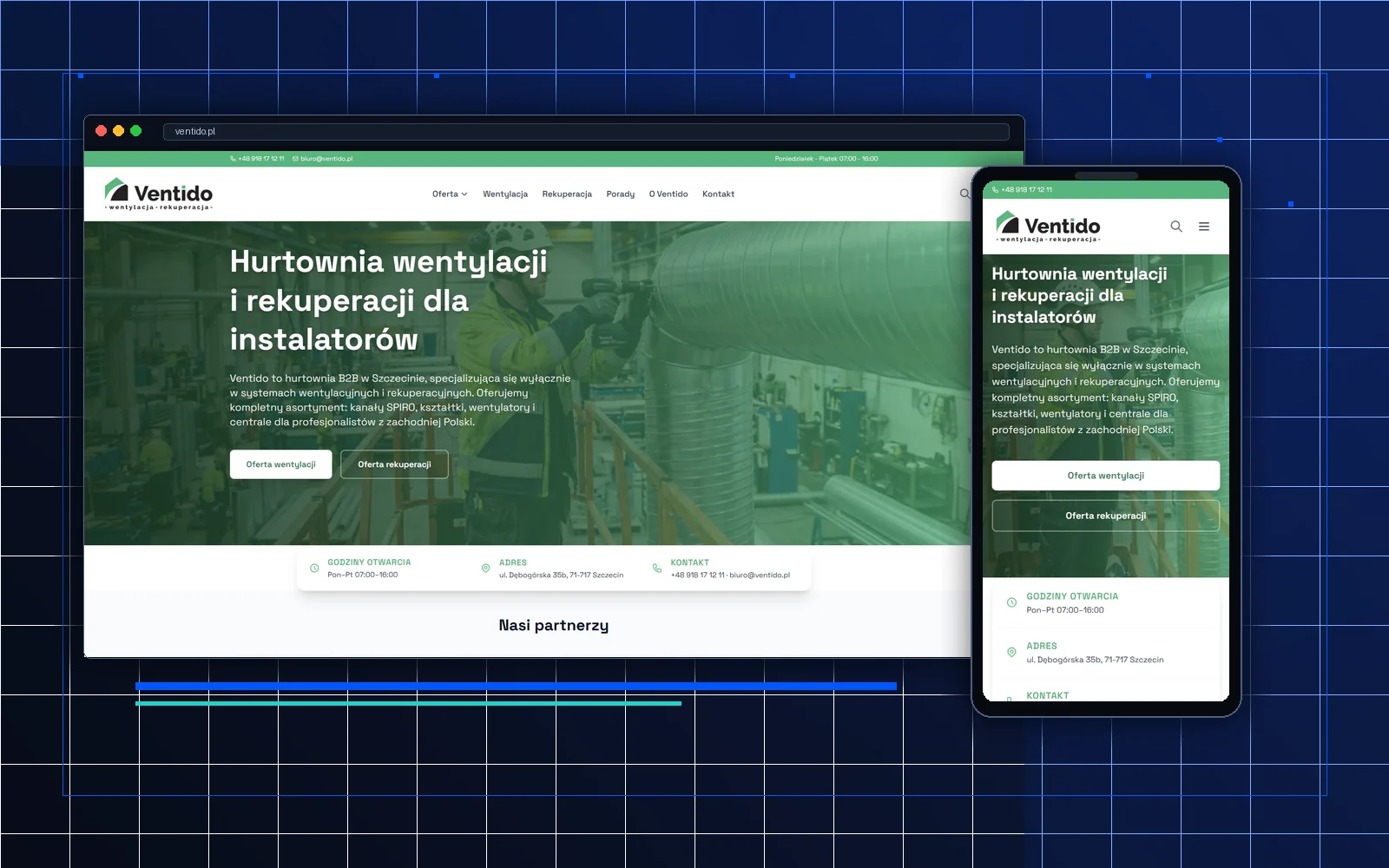 Realizacja Michał Świtalski: Ventido.pl - headless WordPress na React